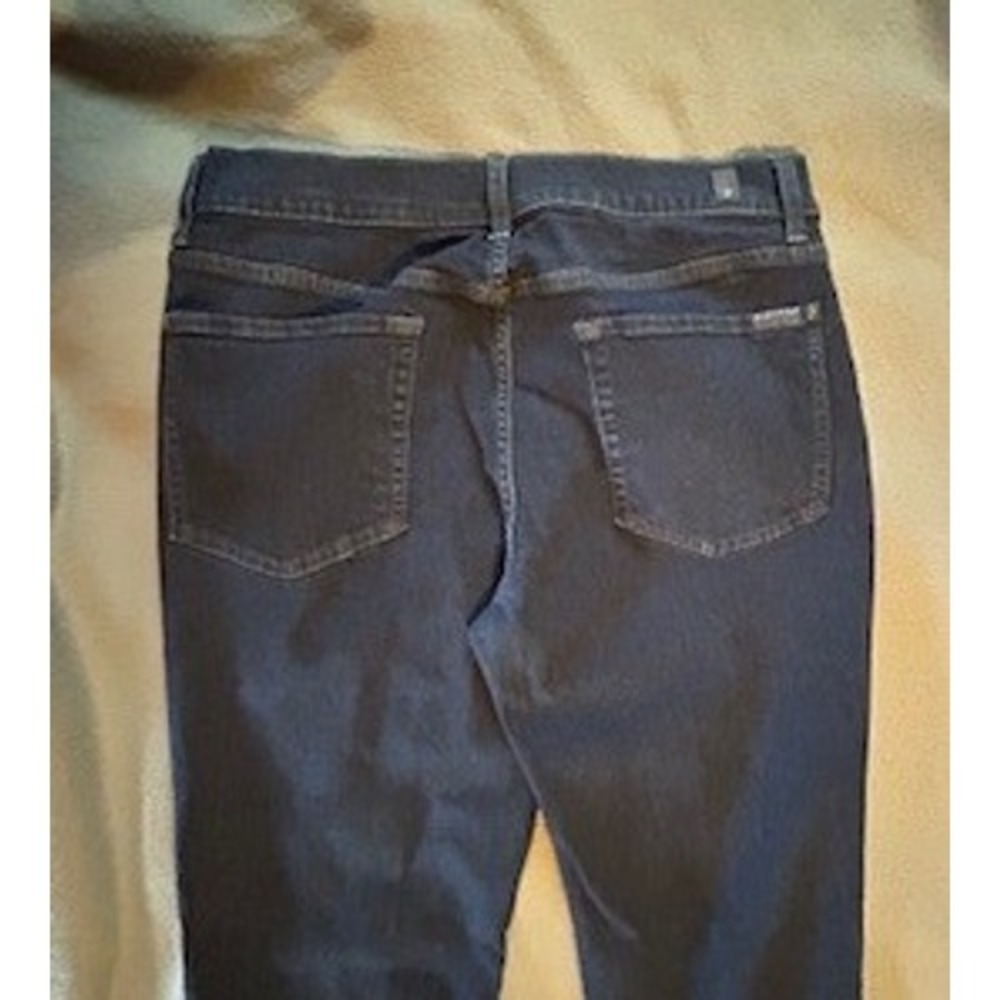 7 For All Mankind Slimmy Jeans Womens‎ Dark Wash Indigo Stretch Tapered Size 34